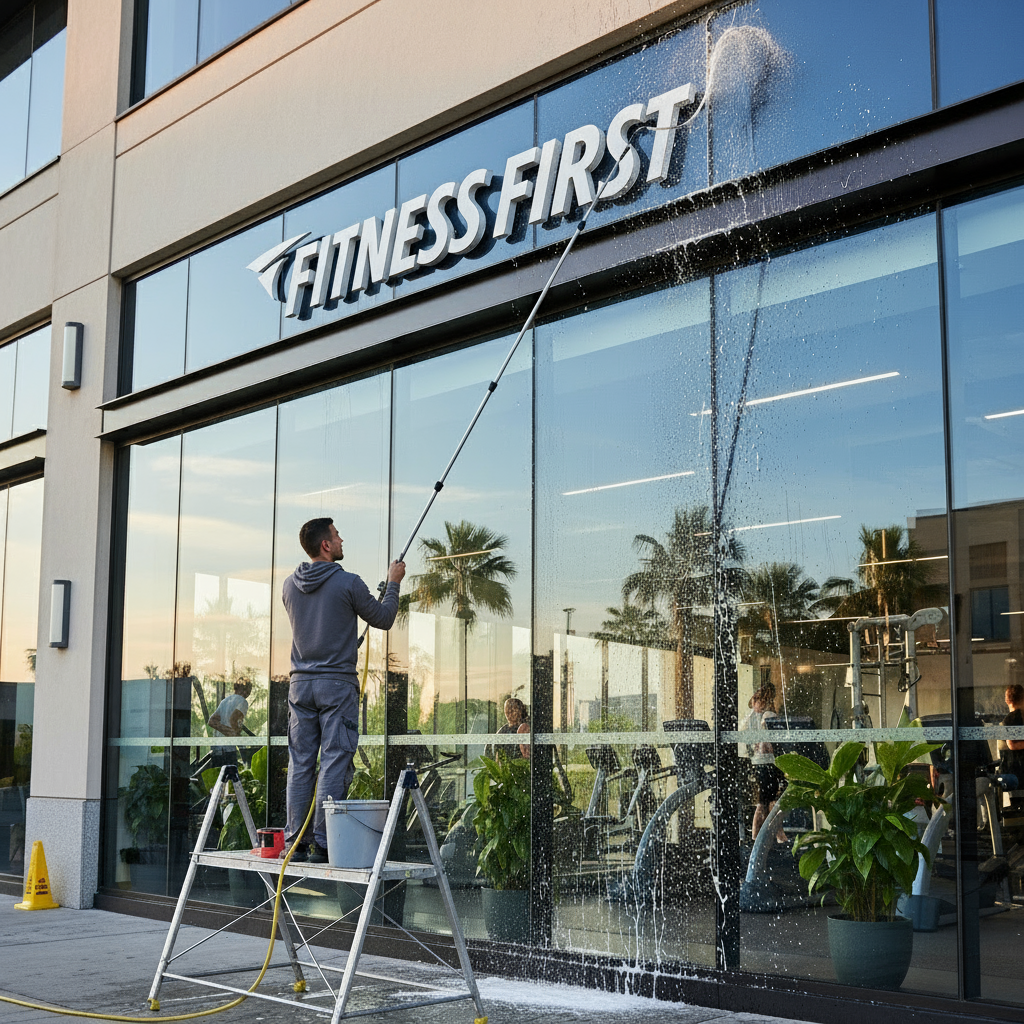 window cleaning for fitness centres