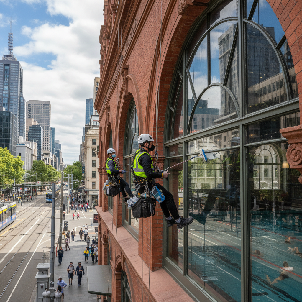 Swimming Pool Window Cleaning
