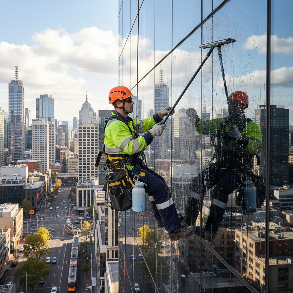 Office Building Window Maintenance