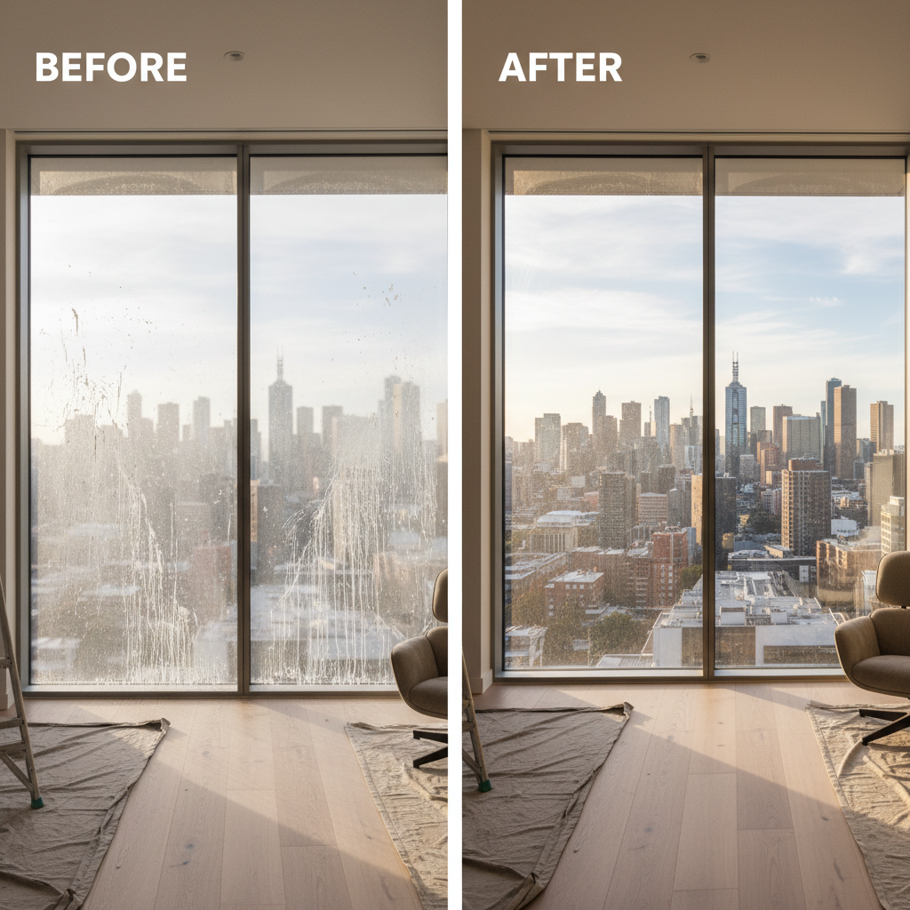 Window Cleaning After Construction or Renovation