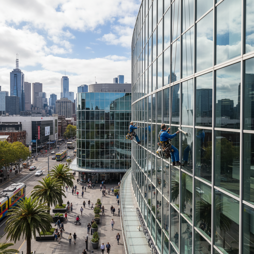 Window cleaning for Melbourne's shopping centres