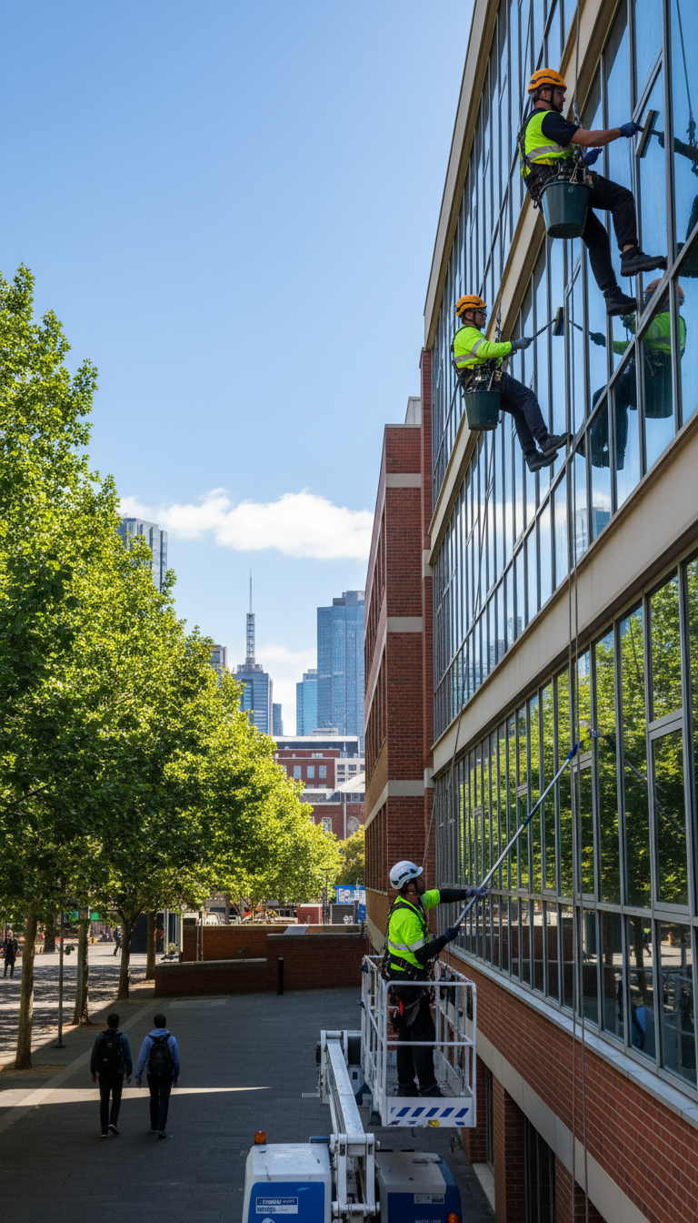 window cleaning for Melbourne universities and TAFE campuses