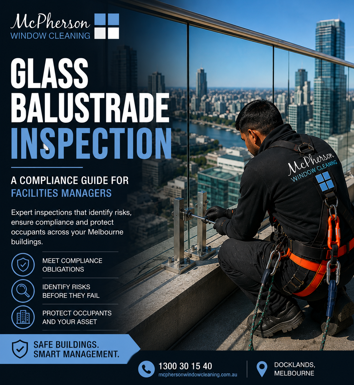 Glass balustrade inspection